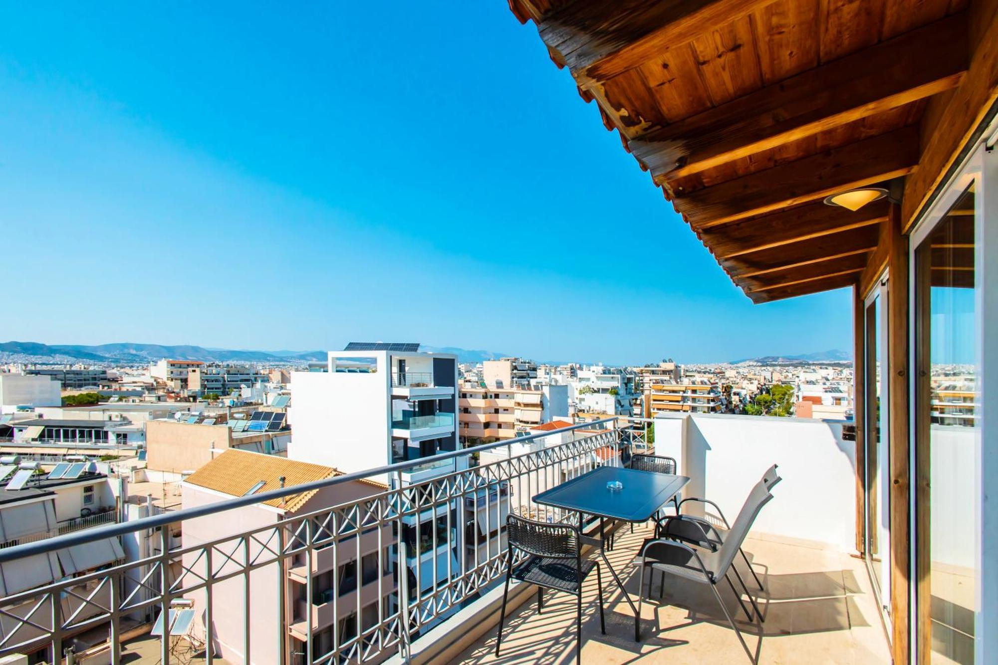 אתונה Lis153 By Smart Cozy Suites - Top Floors With Amazing City View - Available 24Hr מראה חיצוני תמונה