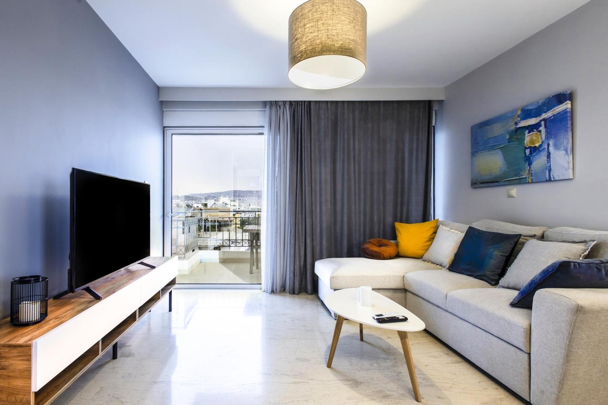 אתונה Lis153 By Smart Cozy Suites - Top Floors With Amazing City View - Available 24Hr מראה חיצוני תמונה